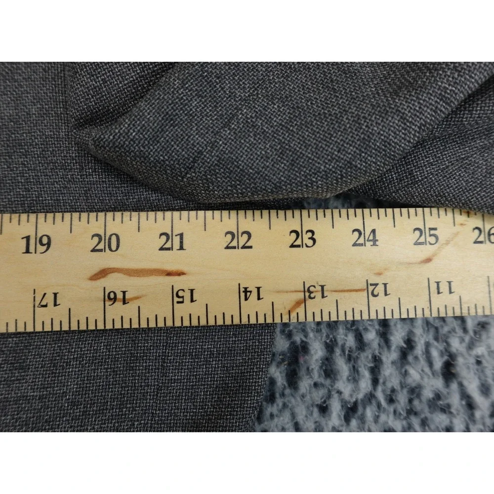 Brooks Brothers Coat Mens Grey Italian Fabric Wool Blazer 2-Button Size 44L‎